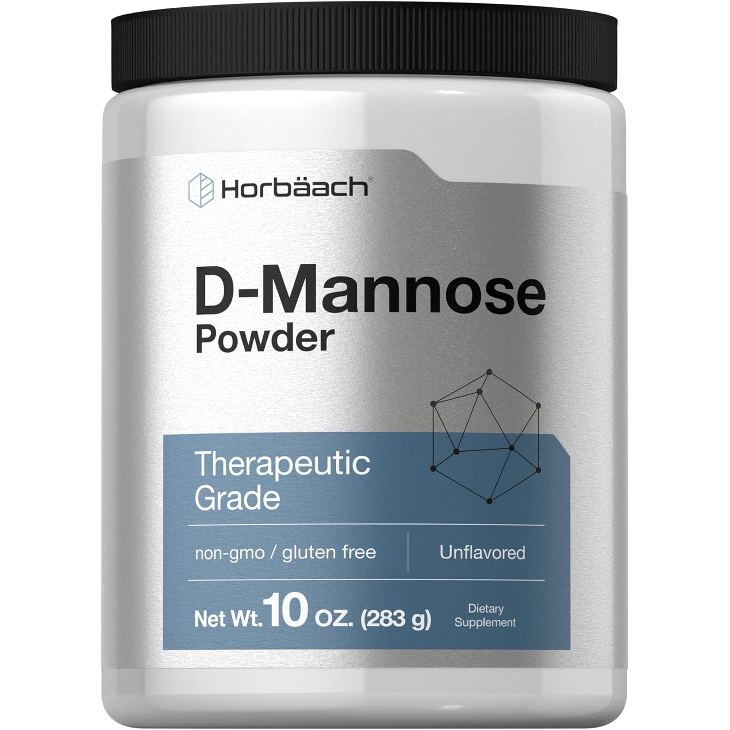 Horbaach D-Mannose Powder | 10 Oz | Supplement for Women and Men | Unflavored | Vegetarian, Non-Gmo, and Gluten Free