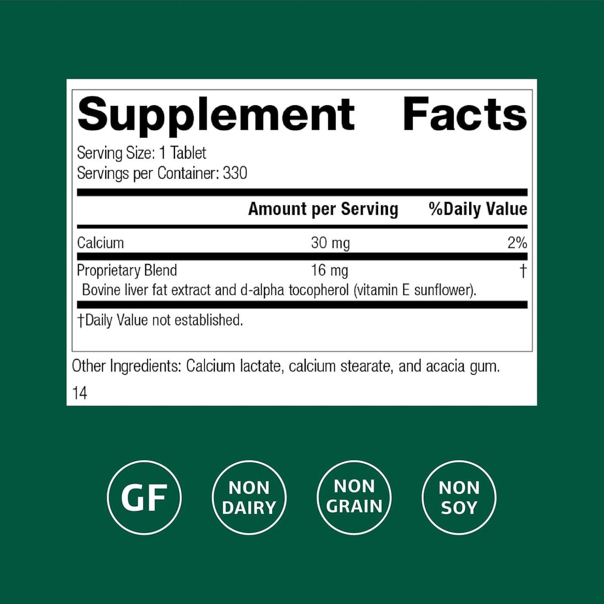 Standard Process Antronex Liver Health Dietary Supplement - Gluten-Free, Non-Dairy, Non-Soy & Non-Grain Immune Care - 330 Tablets