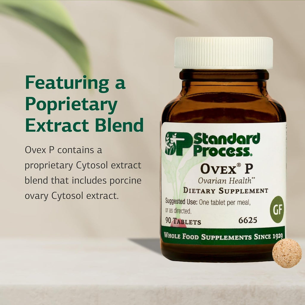 Standard Process Ovex P - Whole Food-Based Supplement to Support Your Health - Supplement with Porcine Ovary Cytosol Extract - 90 Tablets