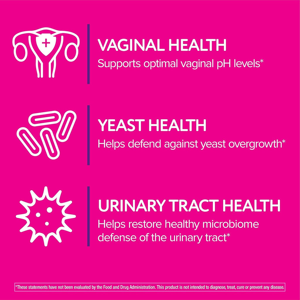 Florajen Women’S Probiotic with Cranberry - Prebiotic + Probiotic for Vaginal, Digestive, & Immune Support - Women’S Gut & Urinary Health Support - Vegan, Gluten-Free Daily Wellness - 30 Capsules