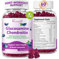 2 Pack Glucosamine Chondroitin Gummies - Glucosamine Chondroitin with MSM, Elderberry, Turmeric, Joint Support Supplement for Adults, Men & Women - Blueberry Flavor, 120 Cts