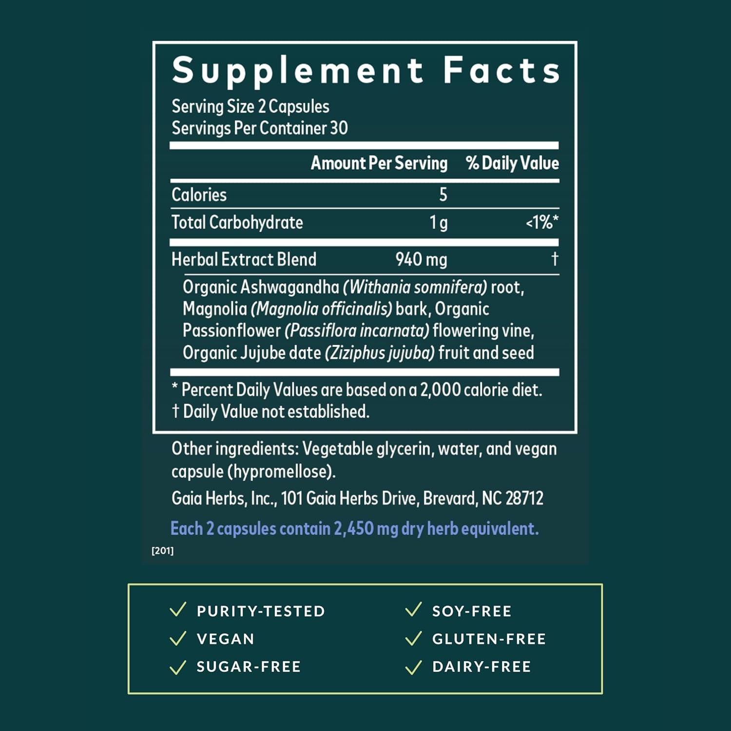 Gaia Herbs Sleepthru - Sleep Support Supplement with Ashwagandha Root, Magnolia Bark, Passionflower & Jujube Date* - 60 Vegan Liquid Phyto-Caps (30 Servings)