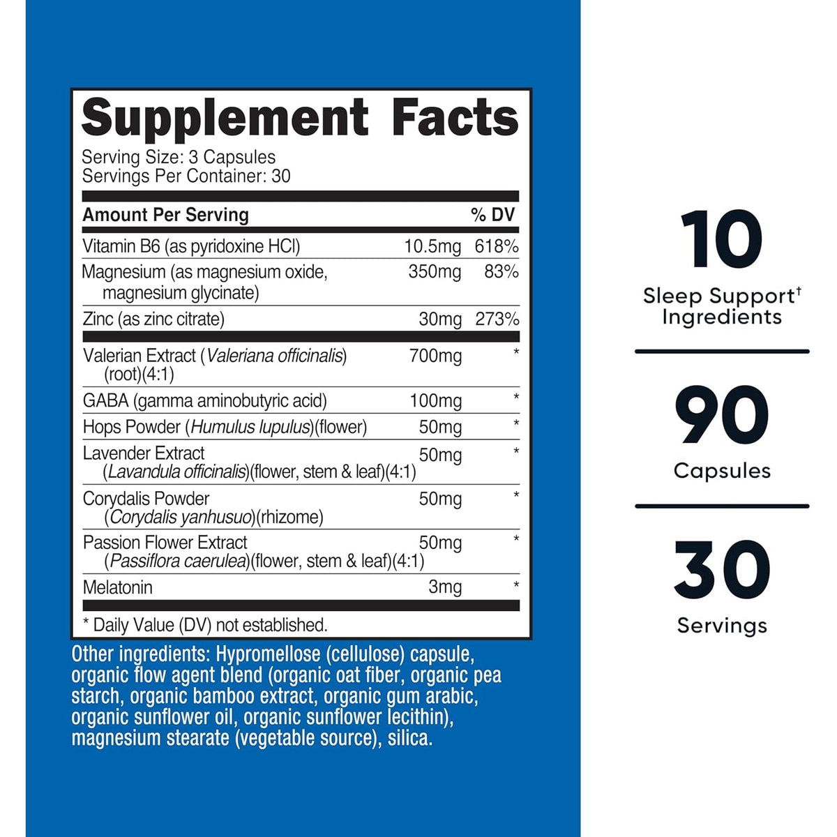 Nutricost Sleep Aid Complex 1330Mg Serving (90 Capsules) - 30 Servings