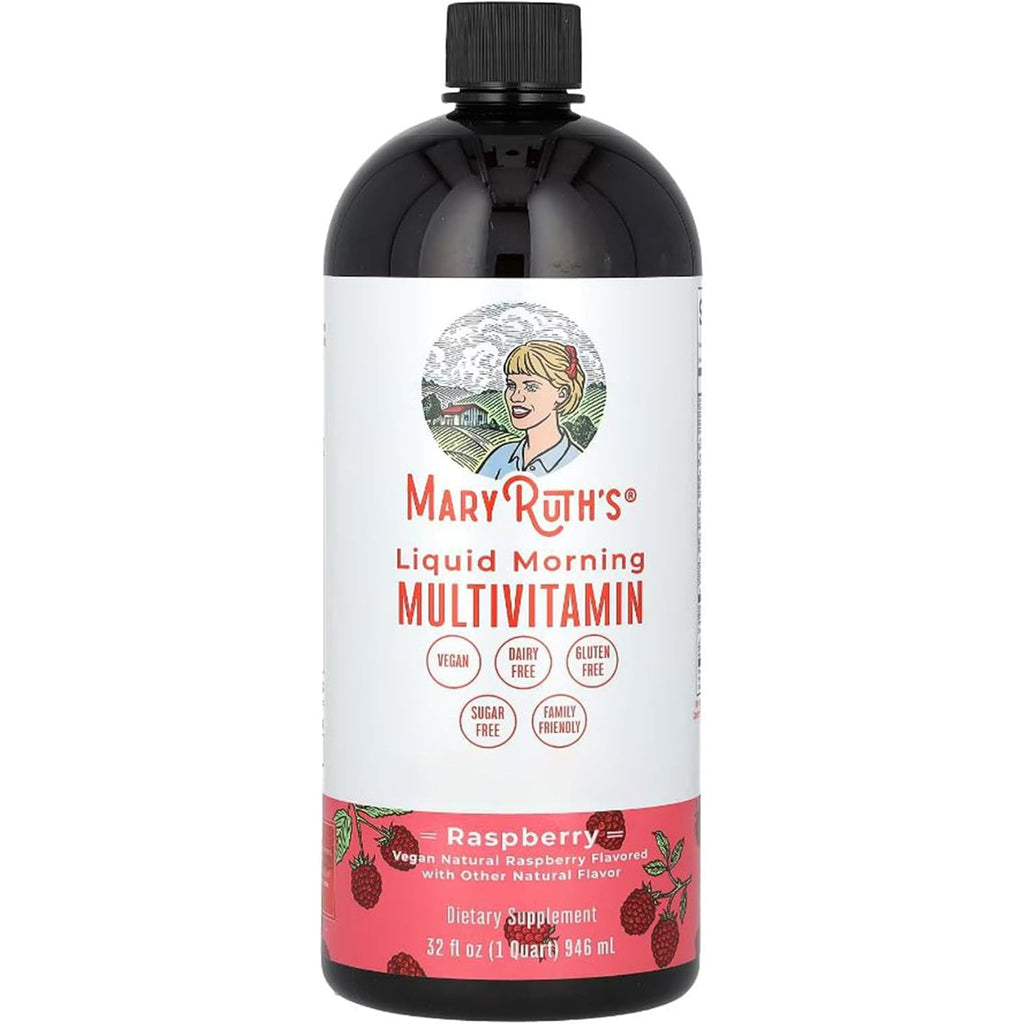 Multivitamin Multimineral for Women Men & Kids by Maryruth'S | No Added Sugar | Vegan Liquid Vitamins for Adults & Kids | Mens, Womens Multivitamin | Energy & Beauty Booster | Non-Gmo | 32 Fl Oz