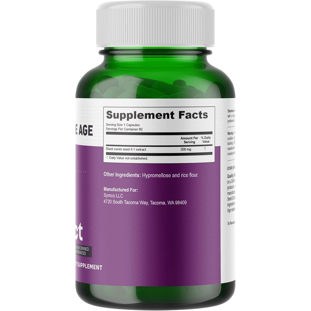 Infinite Age Dry Organic Black Seed Oil Extract Capsules, 60 Count - Nigella Sativa Immune Booster for Optimal Skin, Hair, Memory, Focus, Brain Health and Immunity - Thymoquinone Supplement