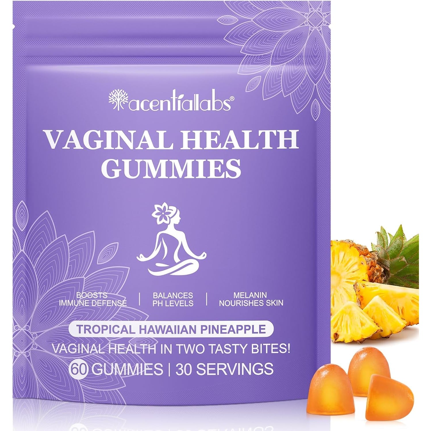 Vaginal Probiotics for Women, Vital Source Feminine Gummies, Ph Balance for Women, Premium Feminine Balance Gummies, Promotion of Womens Health - 60Gummies