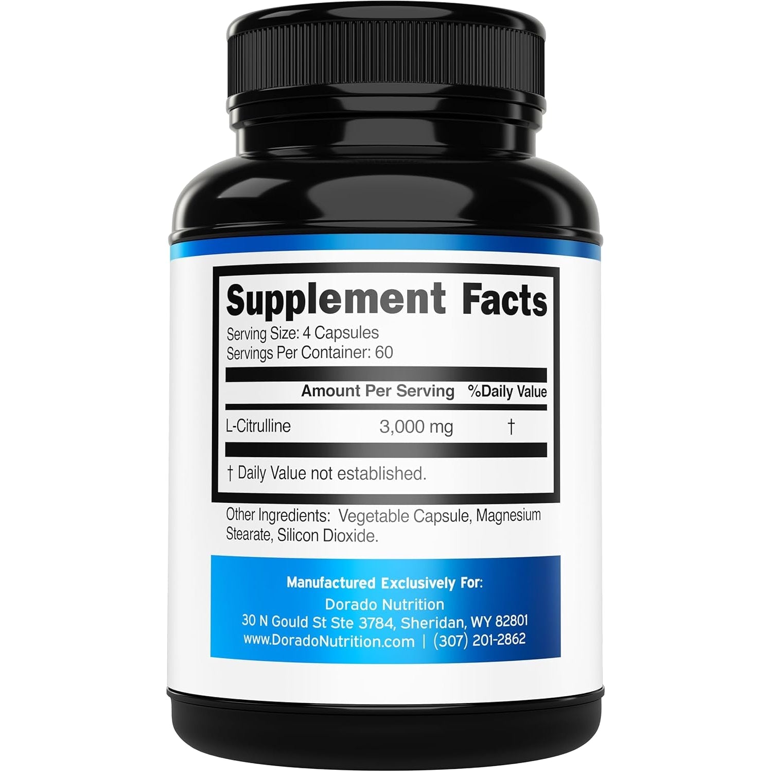 L Citrulline 3000Mg Supplement (240 Capsules) Support L Arginine & Nitric Oxide Pills - L-Citrulline for Men & Women - Muscle Recovery & Pump Supplement - 3Rd Party Tested, Vegan, Non-Gmo - USA Made