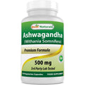 Best Naturals Ashwagandha Capsules for Relaxing Stress and Mood, 500 Mg, 120 Count (Packaging May Vary)