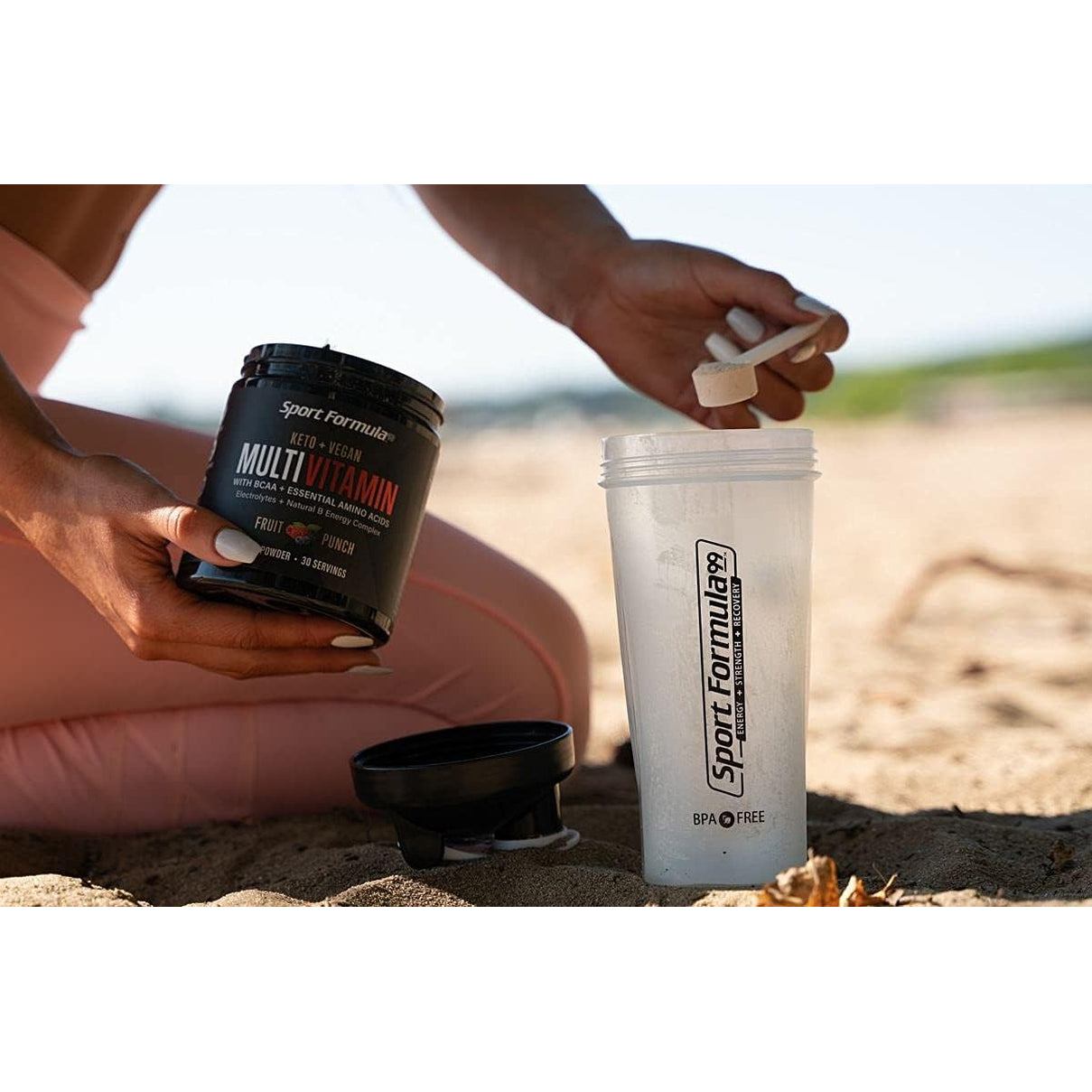 Sport Formula 99 Multivitamin Powder - Drink Mix for Men Women BCAA Amino Acids Won’T Upset Your Stomach - Keto Vegan Multivitamin Fruit Punch - Electrolytes Super B Complex Digestive Enzyme