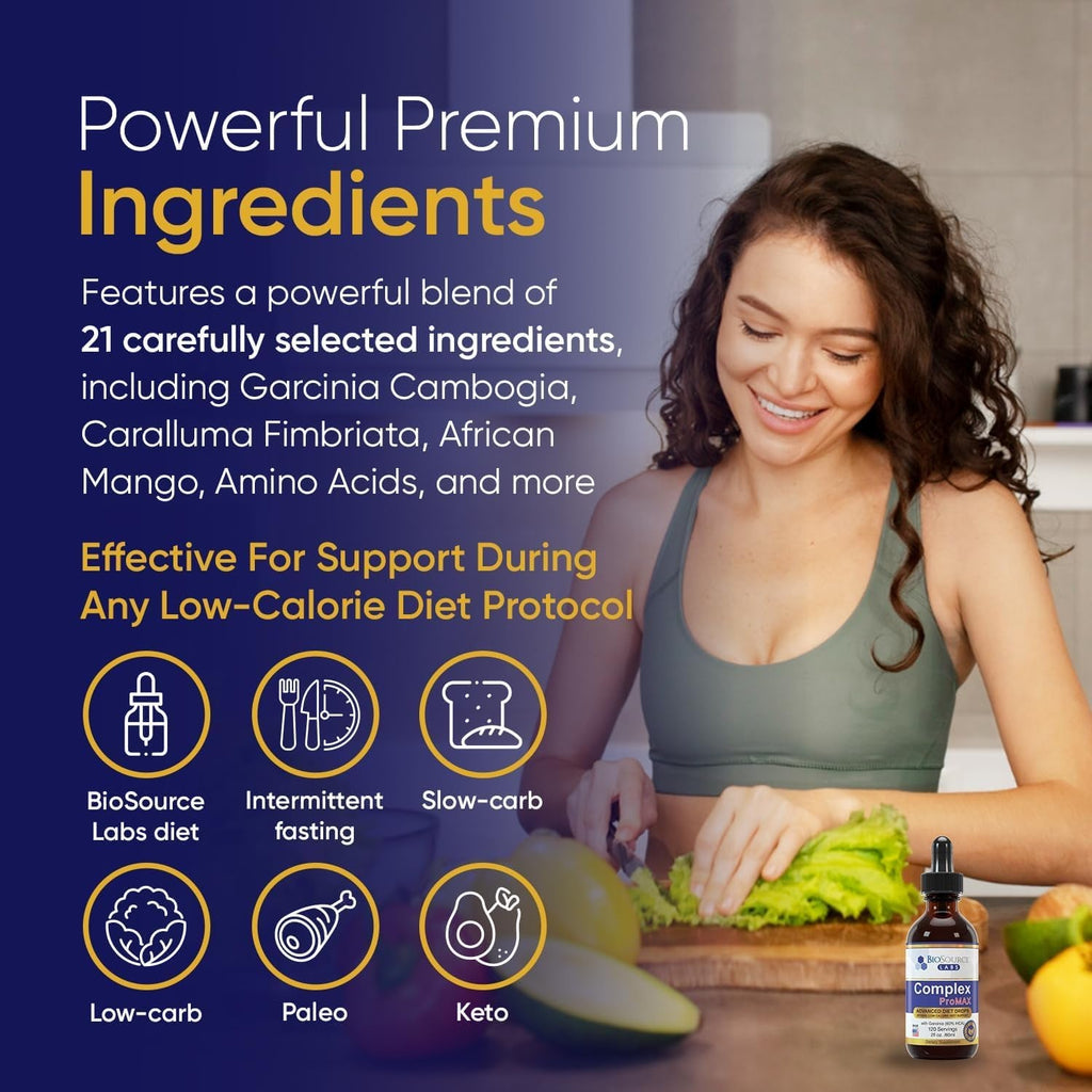 Biosource Labs Complex Promax Premium Diet Drops (1 X 2 Oz Bottle)