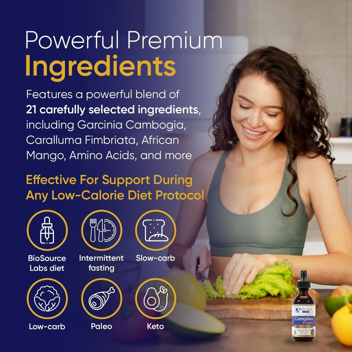 Biosource Labs Complex Promax Premium Diet Drops (1 X 2 Oz Bottle)