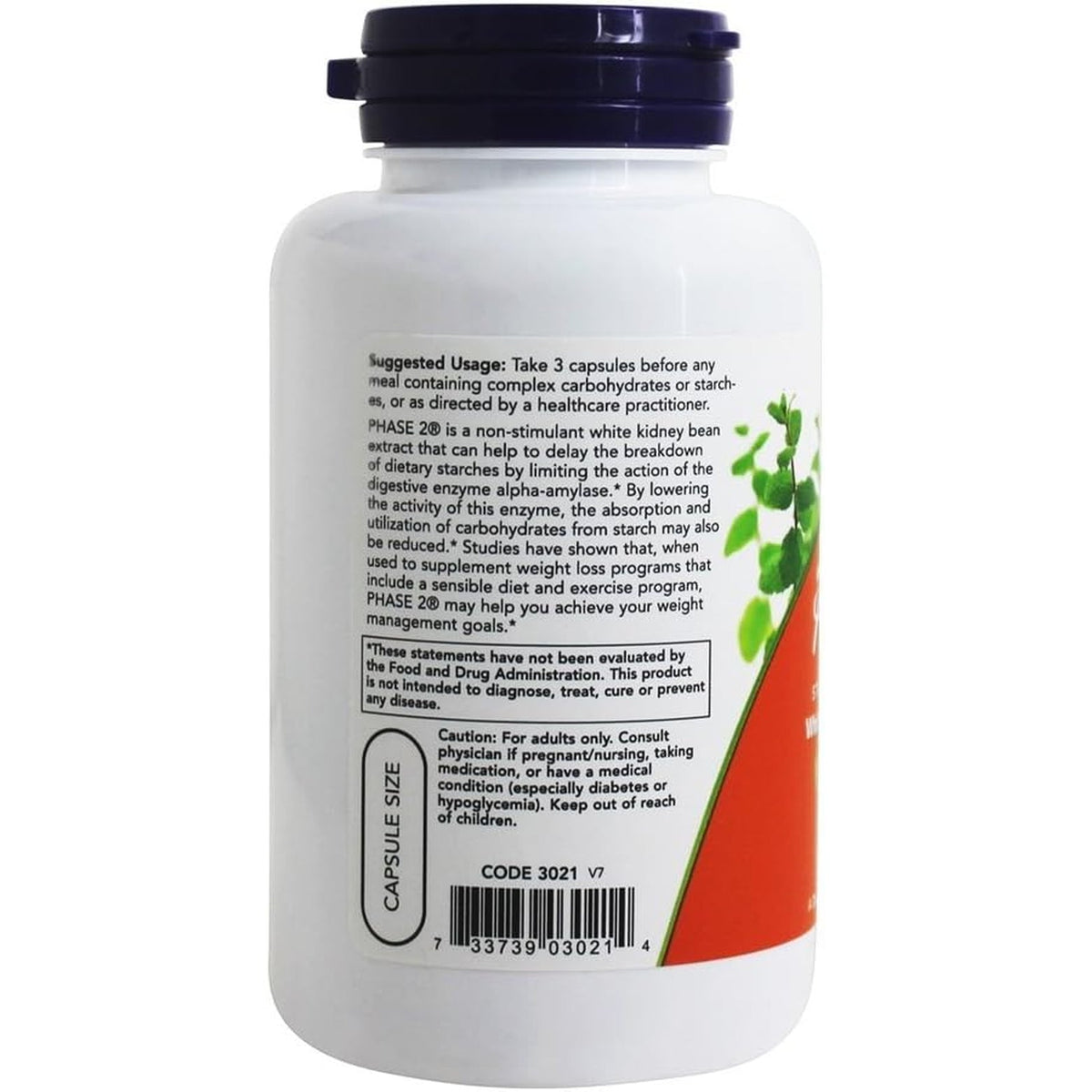NOW Foods, Phase 2 Starch Neutralizer, 500 Mg, 120 Veg Capsules