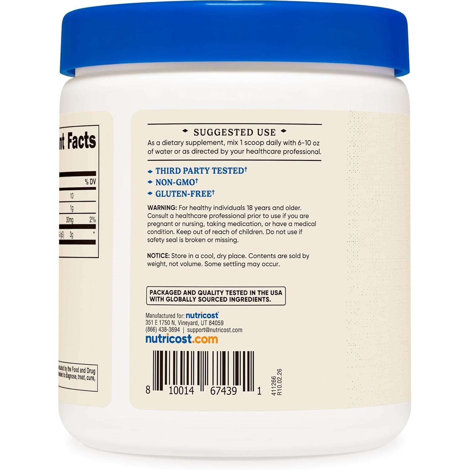 Nutricost Colostrum Powder 8 Oz, Lactoferrin and Minimum 30% Immunoglobulins (Igg), from Bovine Colostrum, 3G per Serving, 76 Servings