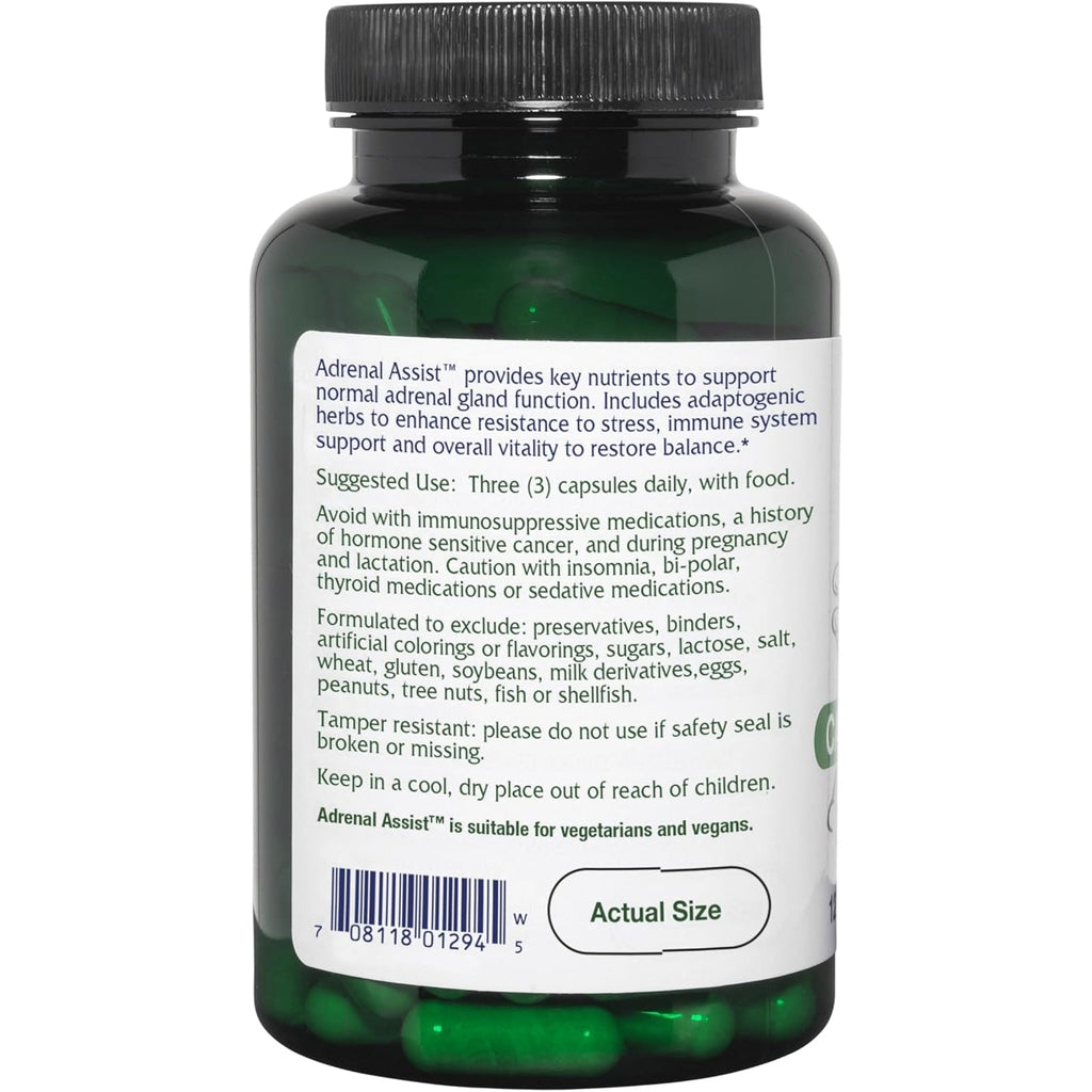 Vitanica Adrenal Assist, Adrenal Support, Vegan, 90 Capsules