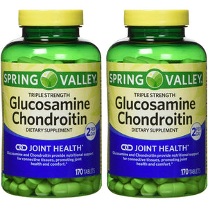 Spring Valley - Glucosamine Chondroitin, Triple Strength, 340 Tablets, Twin Pack