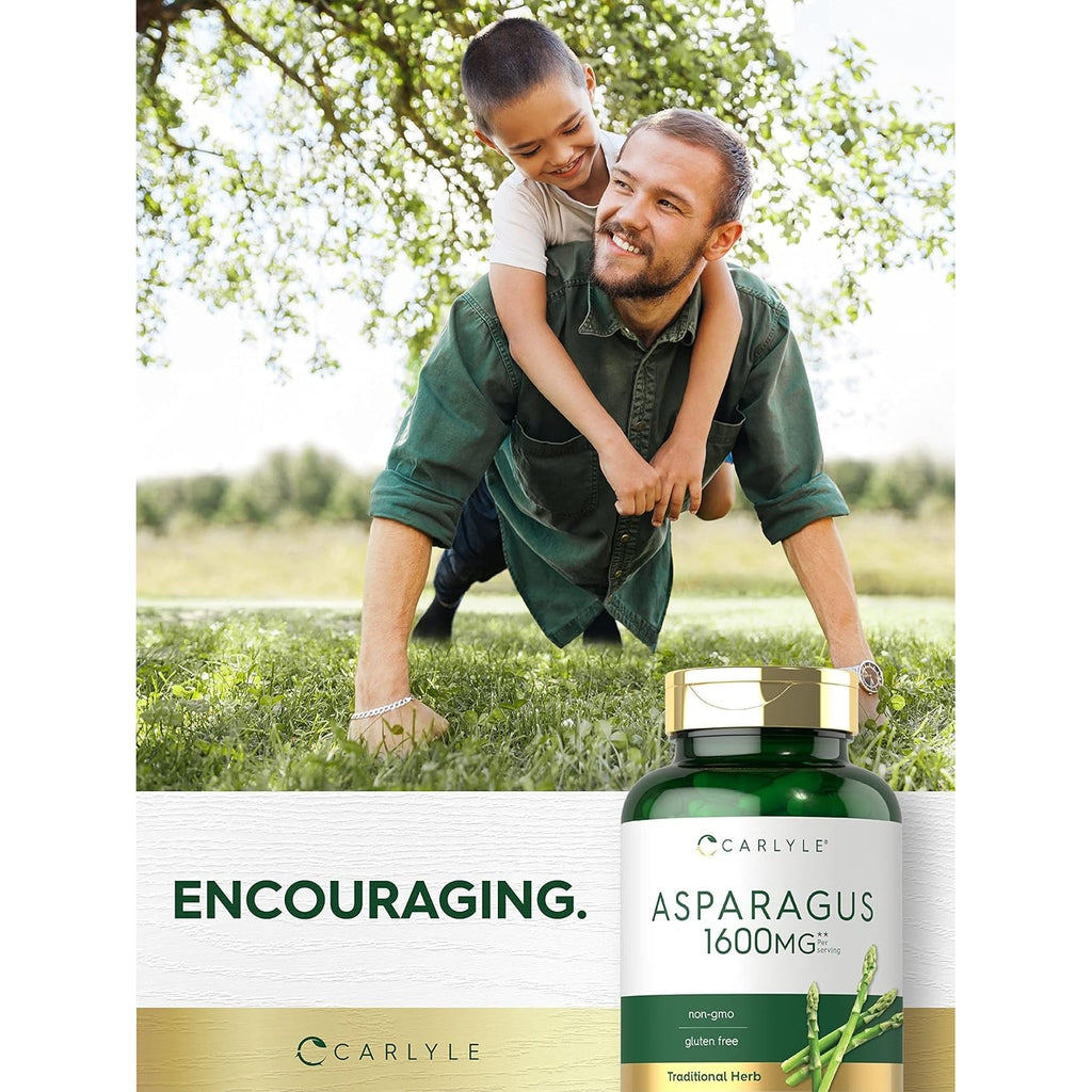 Carlyle Asparagus Supplement | 250 Powder Capsules | Non-Gmo and Gluten Free Formula | High Potency Traditional Herb Extract