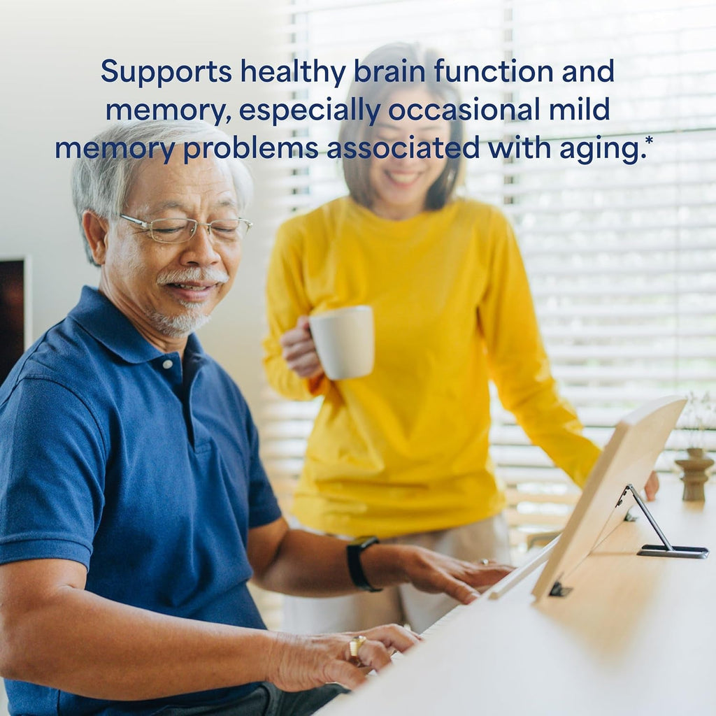 Puritan'S Pride Neuro-Ps® Gold plus Neuro-Serine™ with Gingko Biloba and DHA, Advanced Dietary Supplement for Brain Function, Health, and Memory Support, 1 Month Supply, 90 Rapid Release Softgels
