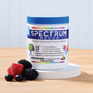 Spectrumneeds® by Neuroneeds – Comprehensive Nutritional Support with 33 Active Ingredients for Overall Well-Being Berry Flavor