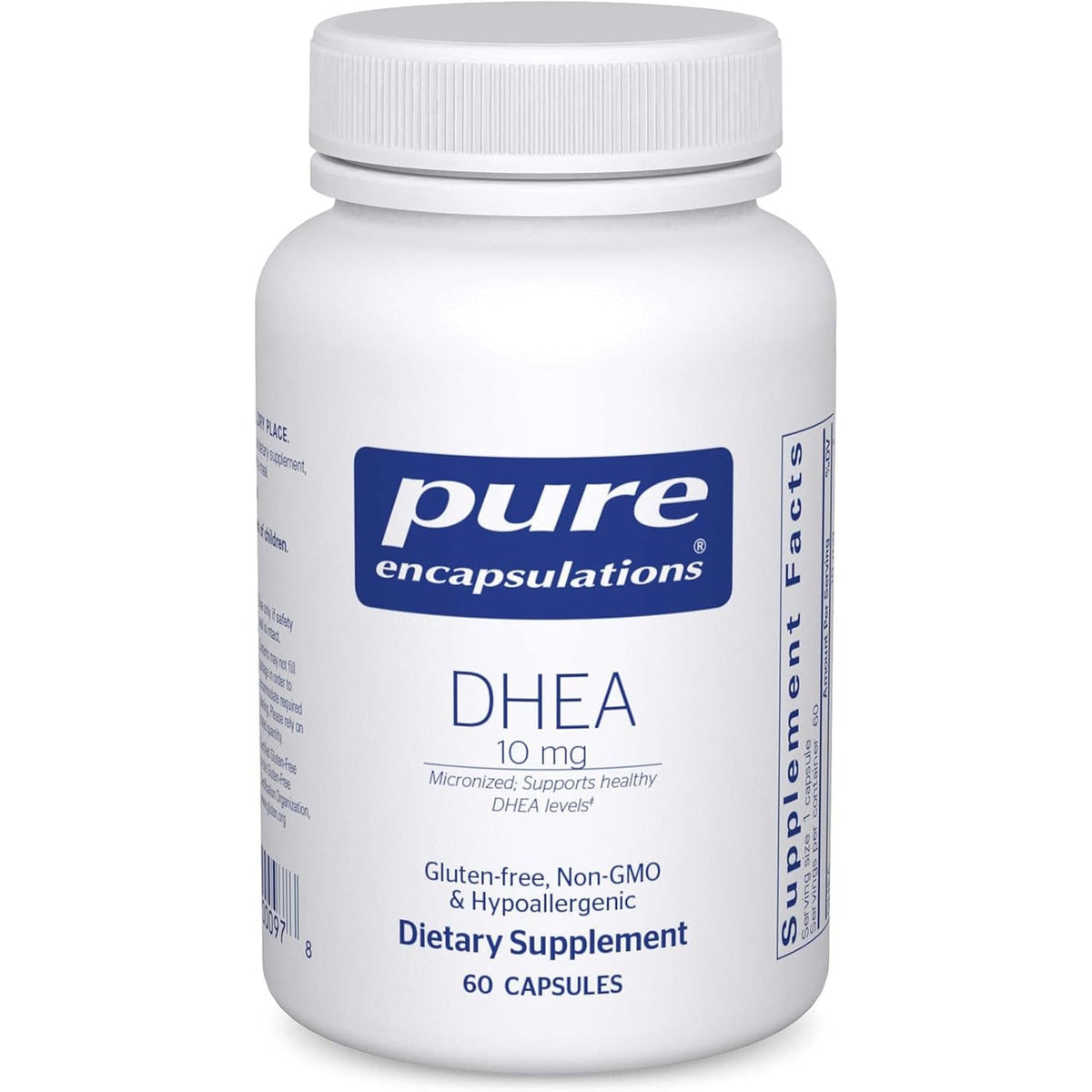 Pure Encapsulations DHEA 10 Mg - Adrenal Supplement for Immune Support, Metabolism & Hormone Balance - with Micronized DHEA - 60 Capsules