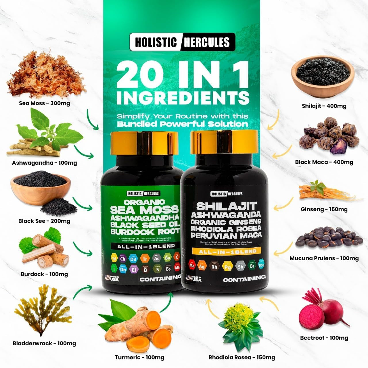 Hercules Elixer™ Bundle: 20-In-1 Performance Booster