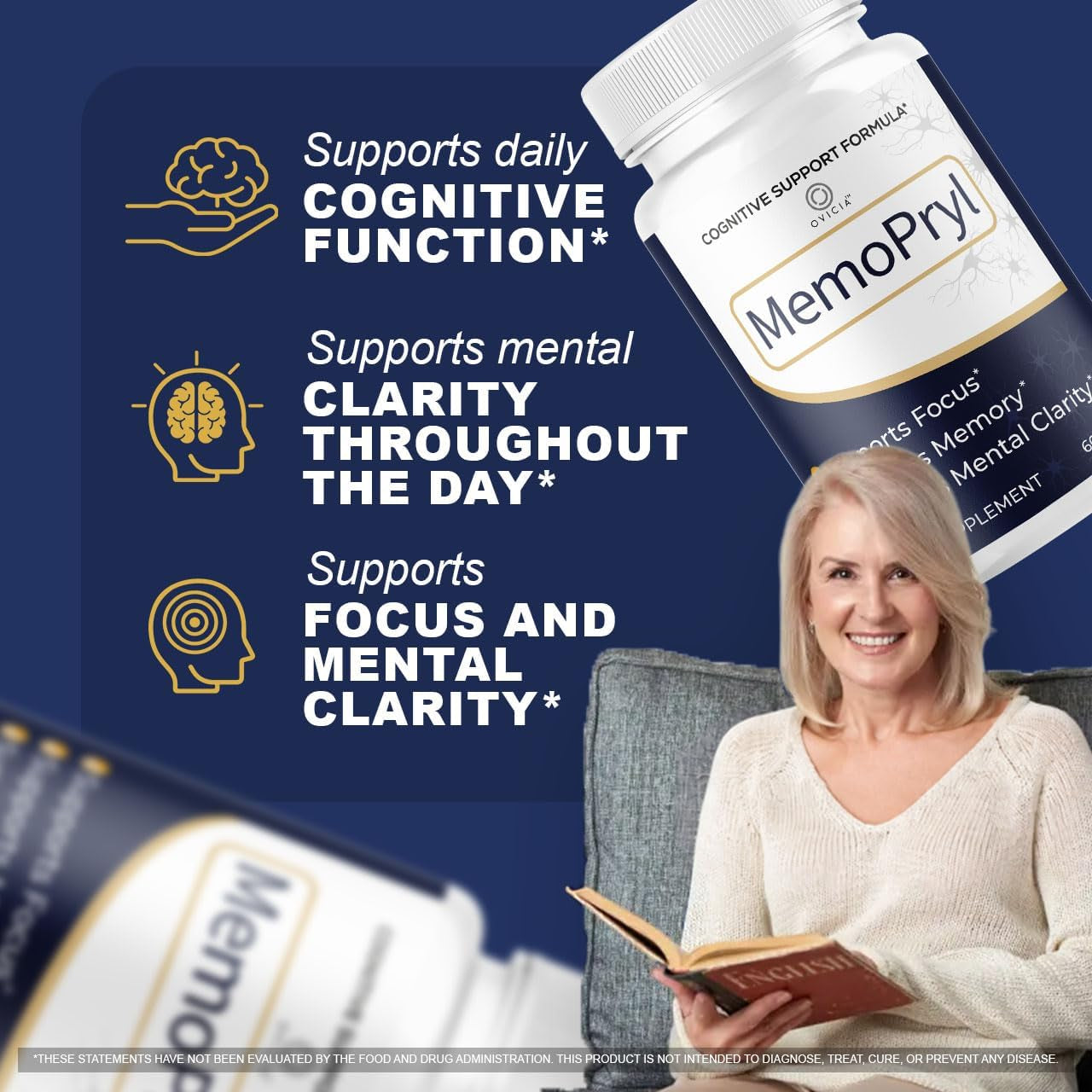 Memopryl Capsules - Memopryl Support Advanced Formula, Daily Memo Pryl Pills All Natural Ingredients Premium Formula Vitamins for Overall Health & Wellness Reviews, 60 Capsules for 1 Month