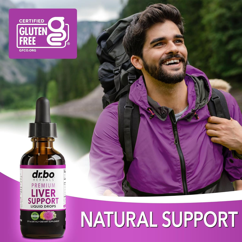 Liver Cleanse Detox & Repair Organic - Natural Liver Support Supplement Liquid Drops, Milk Thistle Dandelion, Chanca Piedra Extract, Artichoke - Gallbladder Health Formula Supplements Liquid Drops 2Oz