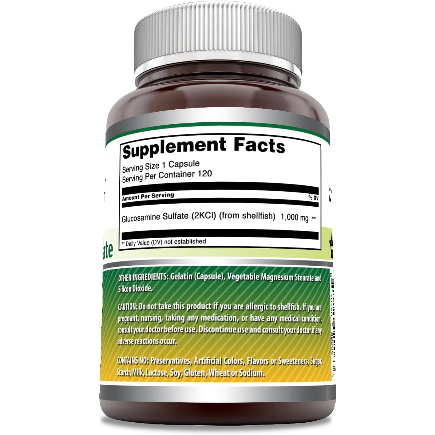 Amazing Formulas Glucosamine Sulfate 1000 Mg Capsules Supplement | Non-Gmo | Gluten Free | Made in USA (Unflavored)