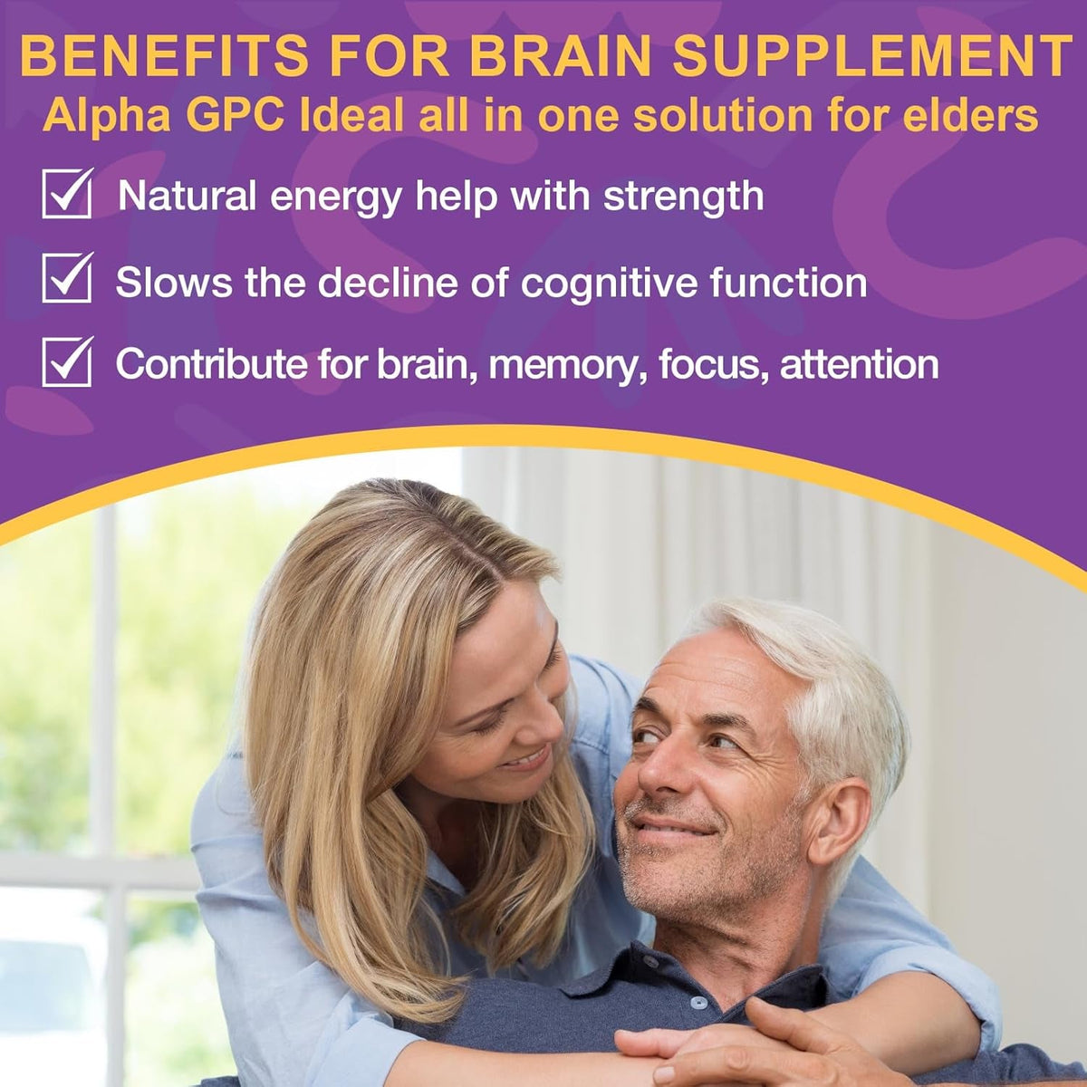 (2 Packs) Phosphatidylserine Gummies, Brain Supplement for Memory, Focus and Concentration - Phosphatidylserine Memory Supplement with Alpha GPC, B6 & B12 for Brain and Cognitive, 120 Gummies