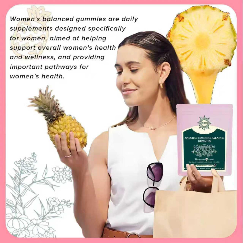 Vaginal Probiotics for Women, Feminine Balance Gummies for Ph Balance, Women'S Health Supplement, Feminine Freshness & Immune Support, Vegan Gluten Free, Hawaiian Pineapple, 60 Count