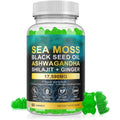 Sea Moss Gummies, Sea Moss, Bladderwrack, Ashwagandha, Burdock Root, Energy, Immune Support, 60 Vegan Gummies