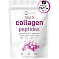 Micro Ingredients Multi Collagen Peptides Powder, 2Lb – Hydrolyzed Type I,II,III,V,X with Biotin, Hyaluronic Acid, Vitamin C – Unflavored Collagen for Women & Men, Easy Dissolve, 82 Servings