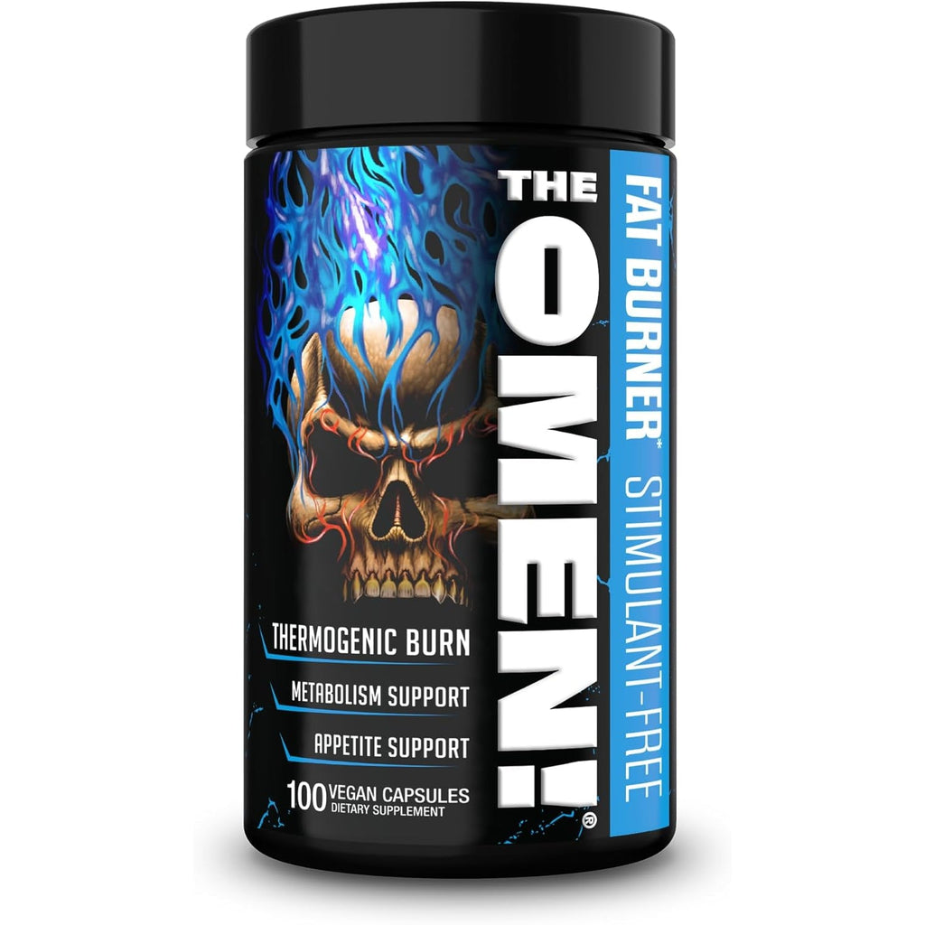 JNX SPORTS the Omen! Non‑Stimulant Thermogenic Fat Burner for Men & Women | Weight Loss Supplement, Caffeine‑Free & Appetite Suppressant | 100 Capsules