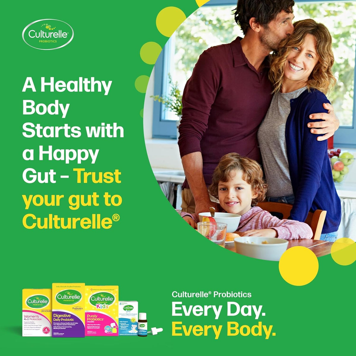 Culturelle Daily Probiotic for Kids + Veggie Fiber Gummies (Ages 3+) - 60 Count - Digestive Health & Immune Support – Berry Flavor with a Vitamin C Boost