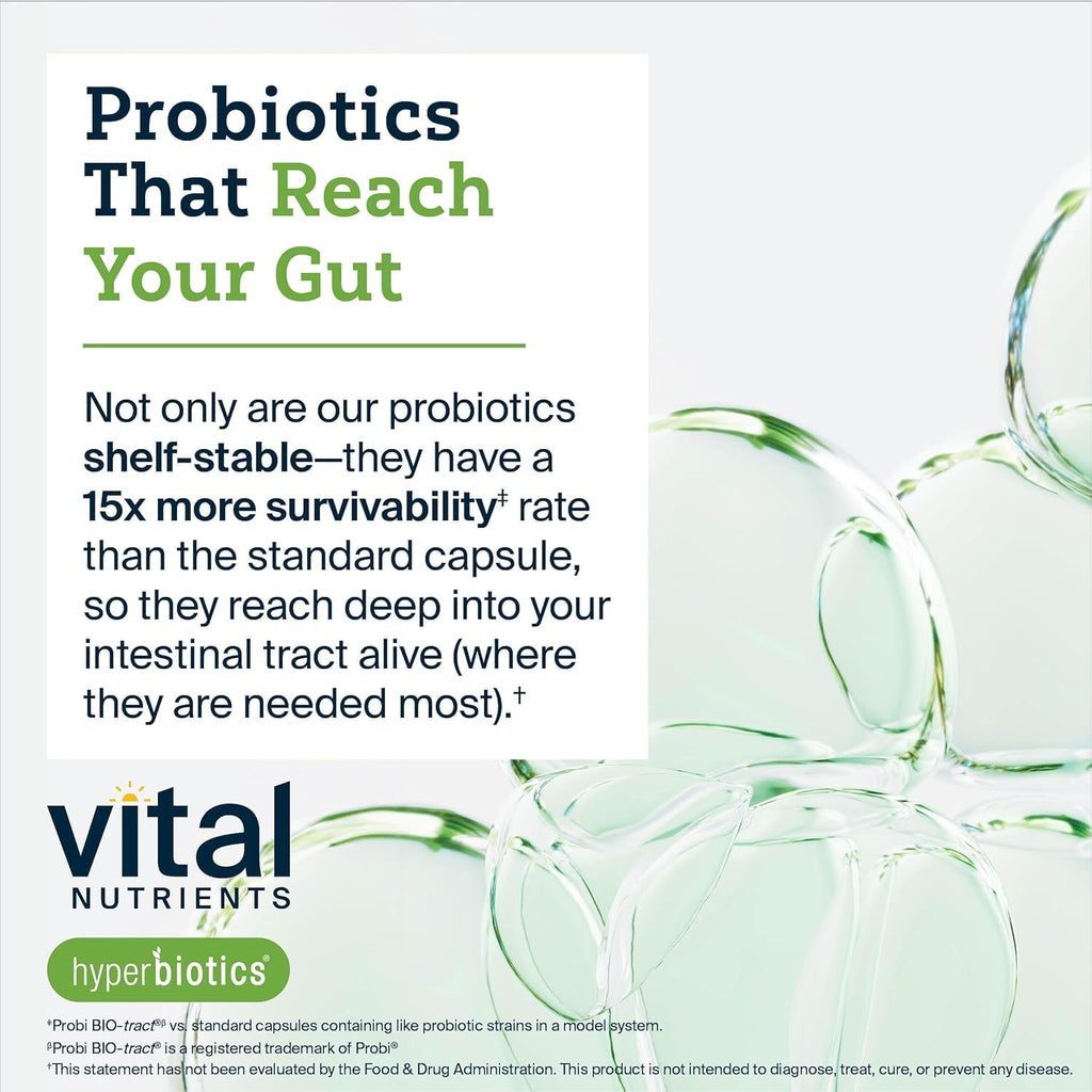 Hyperbiotics Vital Nutrients Prebiotic and Probiotic for Women and Men | 60 Billion CFU | Pre and Probiotics Supports Digestive Health, Constipation, Diarrhea, Gas & Bloating | 60 Vegan Capsules