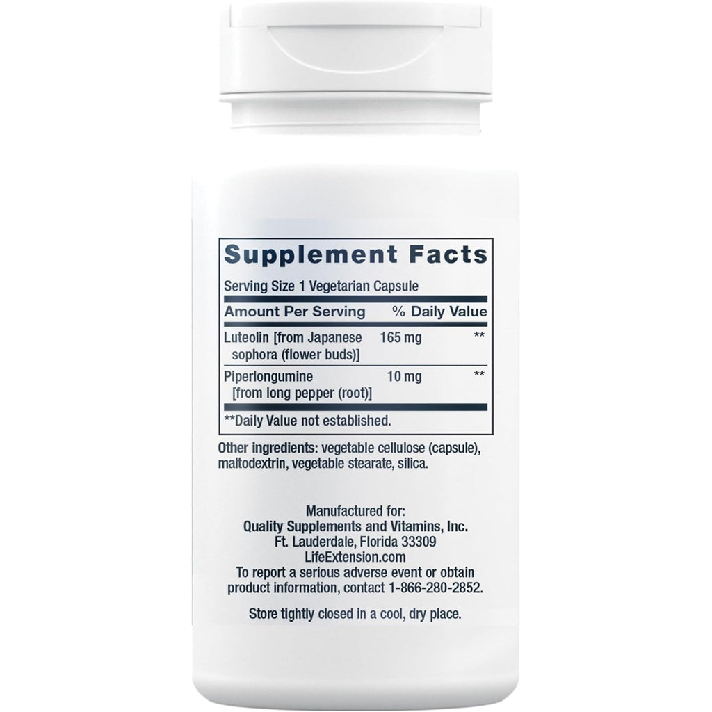 Life Extension GEROPROTECT® Autophagy Renew, Luteolin, Piperlongumine, Cellular Health Support, Healthy Aging, Gluten-Free, Non-Gmo, Vegetarian, 30 Capsules