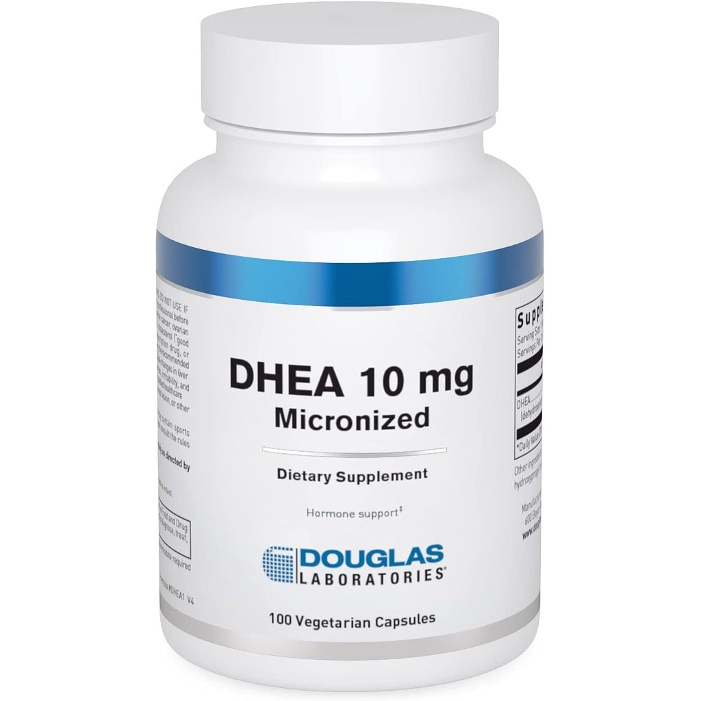 Douglas Laboratories DHEA 10 Mg Capsules - Micronized - Supports Hormone Balance, Immunity, Brain, Bone Health & Metabolism* - Non-Gmo - 100 Vegetarian Capsules