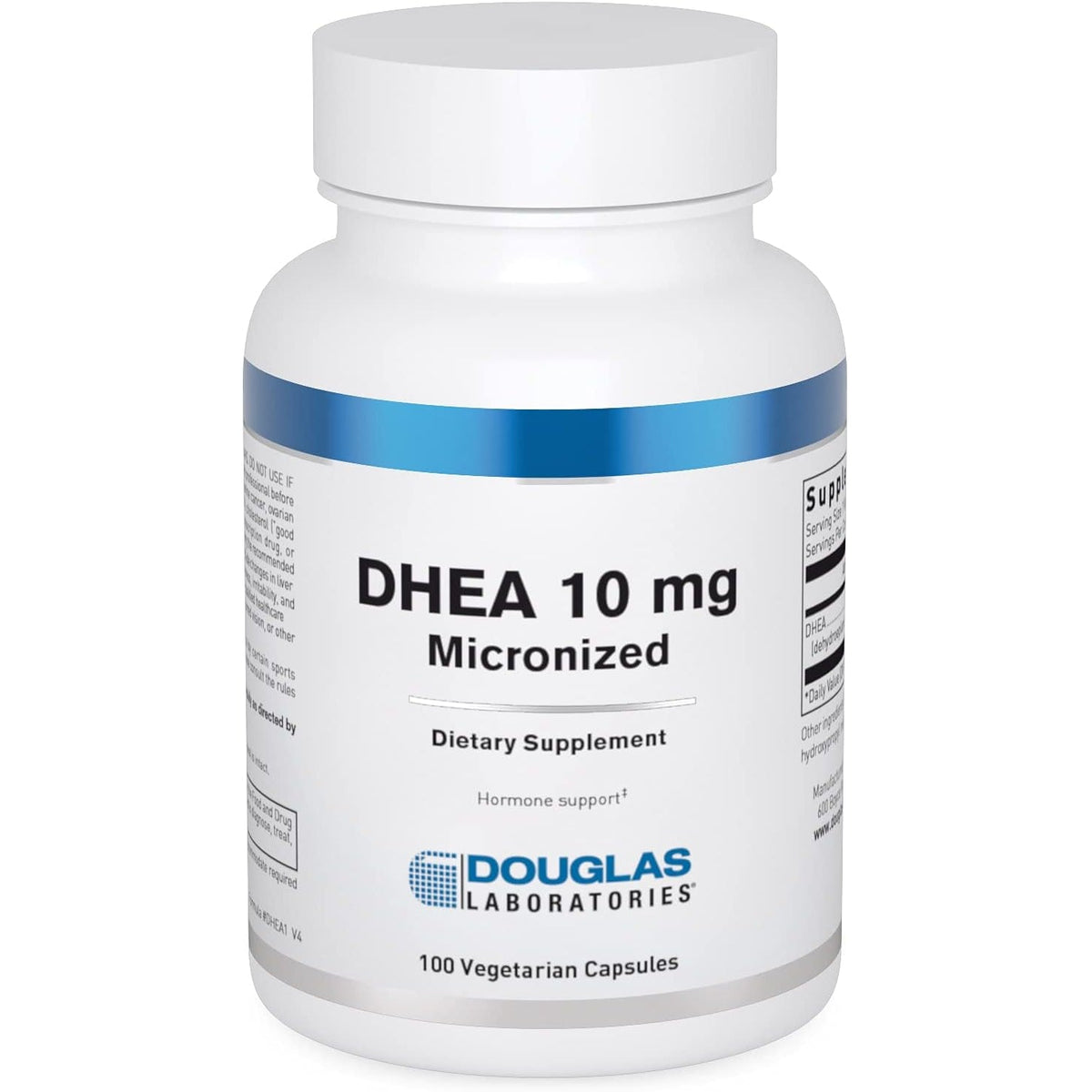 Douglas Laboratories DHEA 10 Mg Capsules - Micronized - Supports Hormone Balance, Immunity, Brain, Bone Health & Metabolism* - Non-Gmo - 100 Vegetarian Capsules