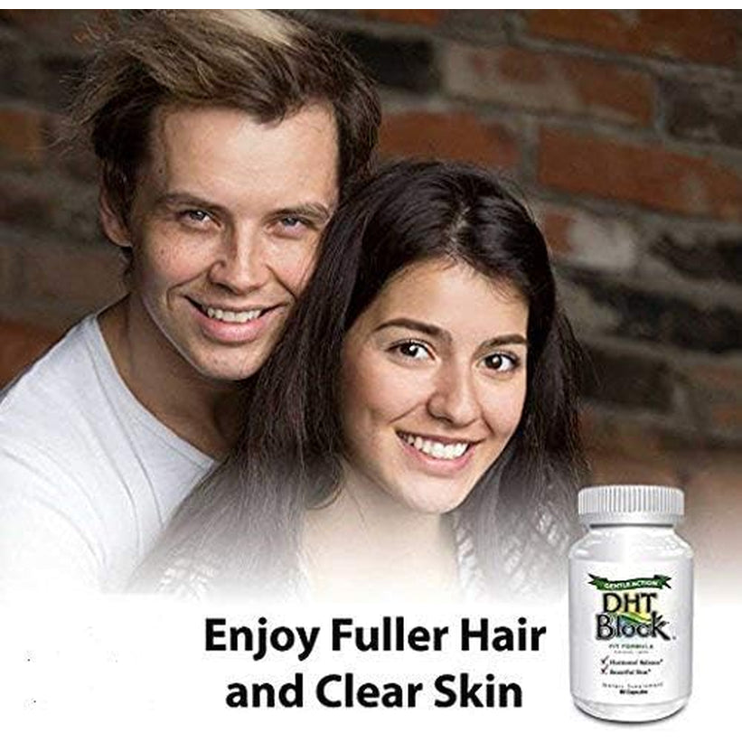DHT Block - DHT Blocker Supplement for Skin, Acne, Hair, and Hormonal Balance. Dim, Astragalus Root, Turmeric, Natural Ingredients. for Men and Women - 60 Vegan Capsules