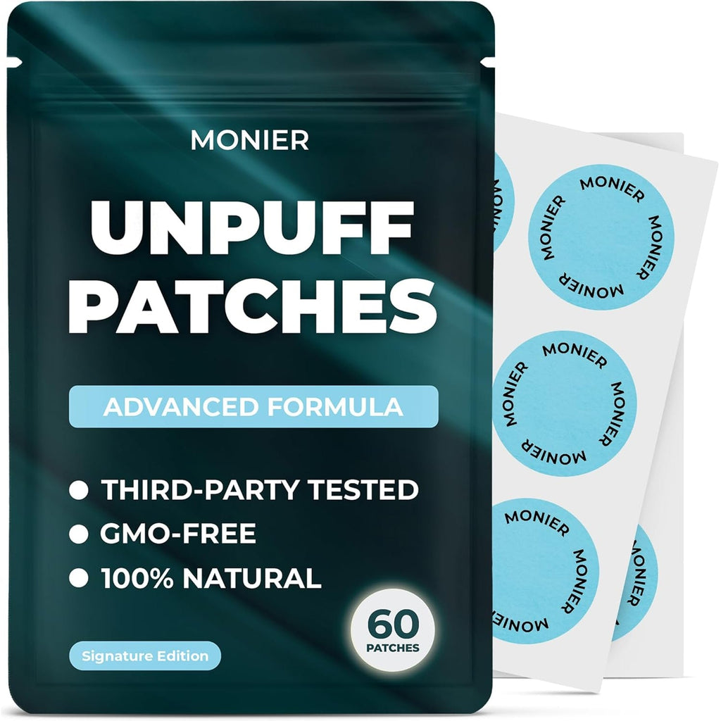 MONIER Unpuff Patches | with Dandelion & Ginger | Bloating, Water Retention & Digestion | 60 Days Supply