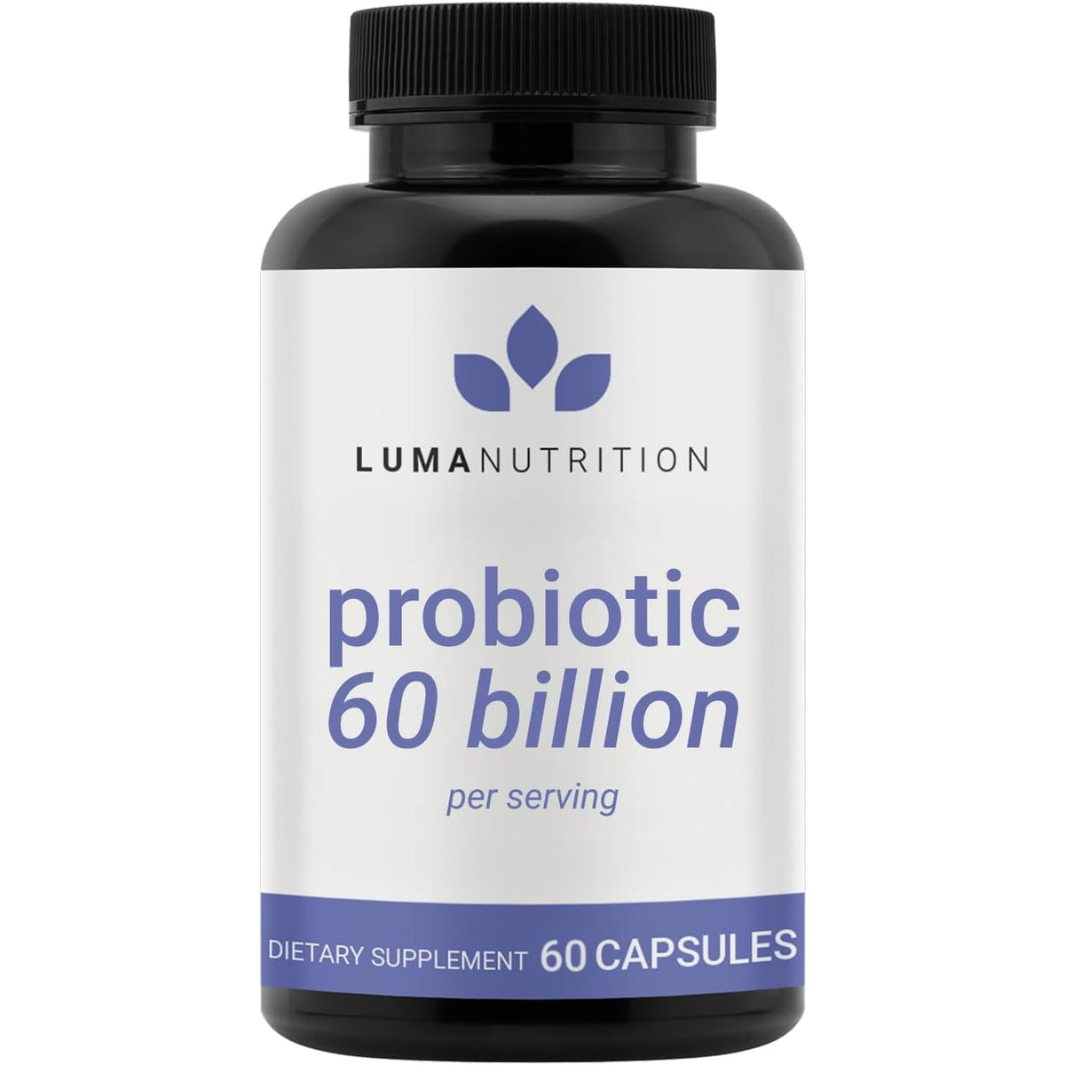 Luma Nutrition Probiotics 60 Billion CFU per Serving with Prebiotics - Probiotics for Women and Men - Formulated for Digestive Enzyme Health - Vegan & Gluten-Free - 60 Capsules