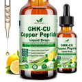 Vita Plynxera GHK-CU Peptide Supplement Liquid Drops, Premium 6-In-1 GHK CU Copper Peptides W. Marine Collagen Hyaluronic Acid Biotin for Anti-Aging, Skin Hair Growth Support, Oral Drops丨Women Men