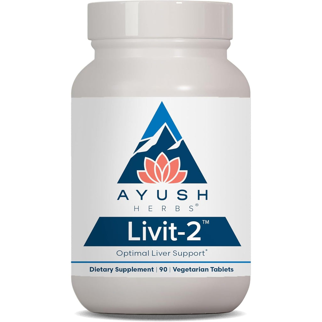 Ayush Herbs Livit-2 - Liver Care, Liver Support Supplement for Women & Men with Andrographis & Picrorhiza, Liver Pills Made with Organic Ingredients - 90 Servings