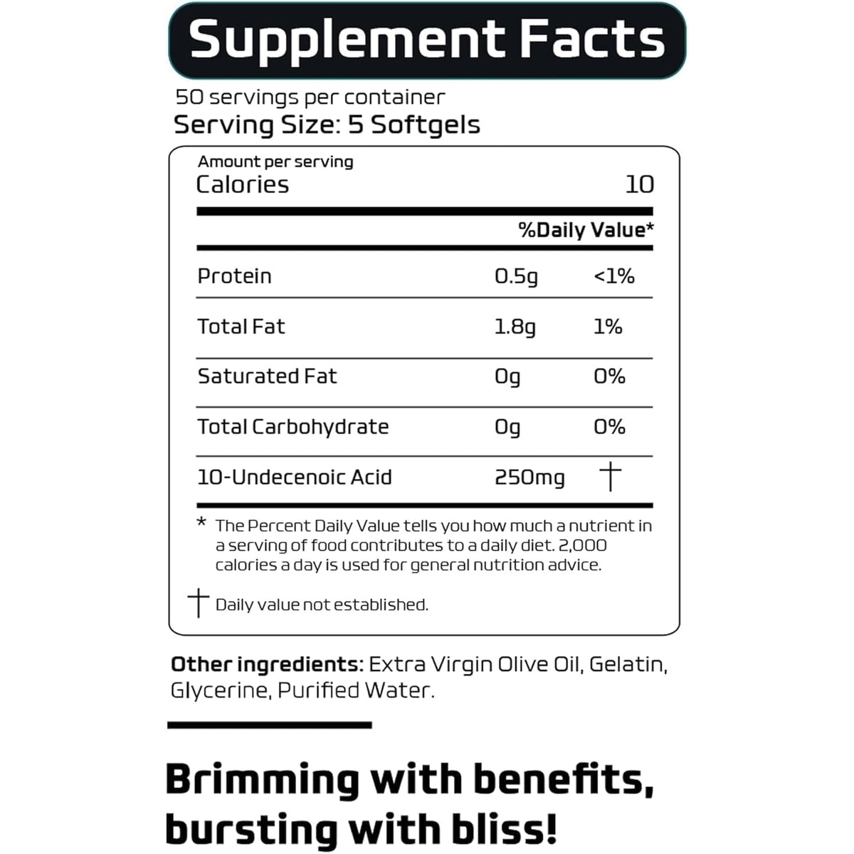 Undecylenic Acid - 250 Mg Formerly SF722 Fatty Acid to Support a Healthy Balance of Gut and Vaginal Flora 250 Softgel Capsule - 50 Servings