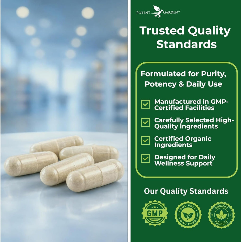 Potent Garden Organic Superfood Greens, Fruit and Veggies Supplement Rich in Vitamins & Antioxidants with Alfalfa, Beet Root & Tart Cherry to Boost Energy, Immunity & Gut Health, Greens Tablets 60 Ct