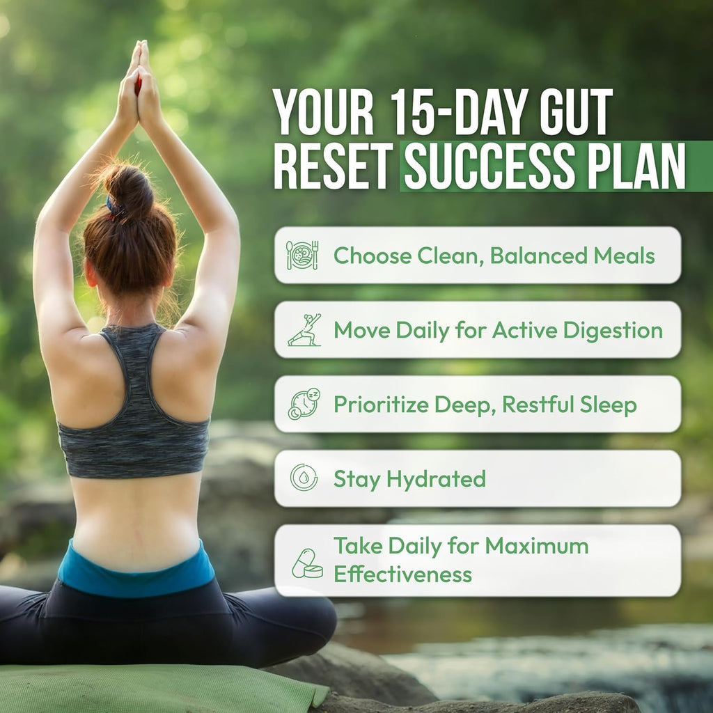 15 Day Colon Cleanse for Women – Natural Detox Pills with Herbs, Fiber & Probiotics – Bloating & Constipation Relief, Weight Loss & Gut Health Reset – 30 Capsules