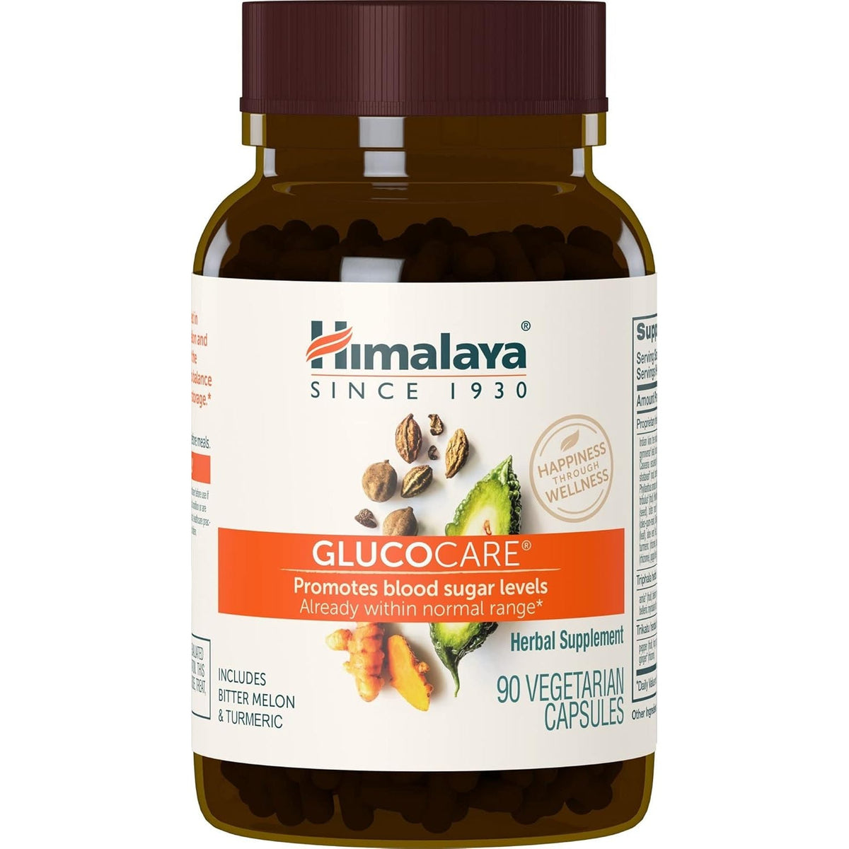 Himalaya Glucocare – Herbal Glucose Metabolism & Pancreatic Support with Bitter Melon, Gymnema, Triphala & Turmeric – Natural Blood Sugar Support – Vegan, Non-Gmo, Gluten-Free – 90 Capsules