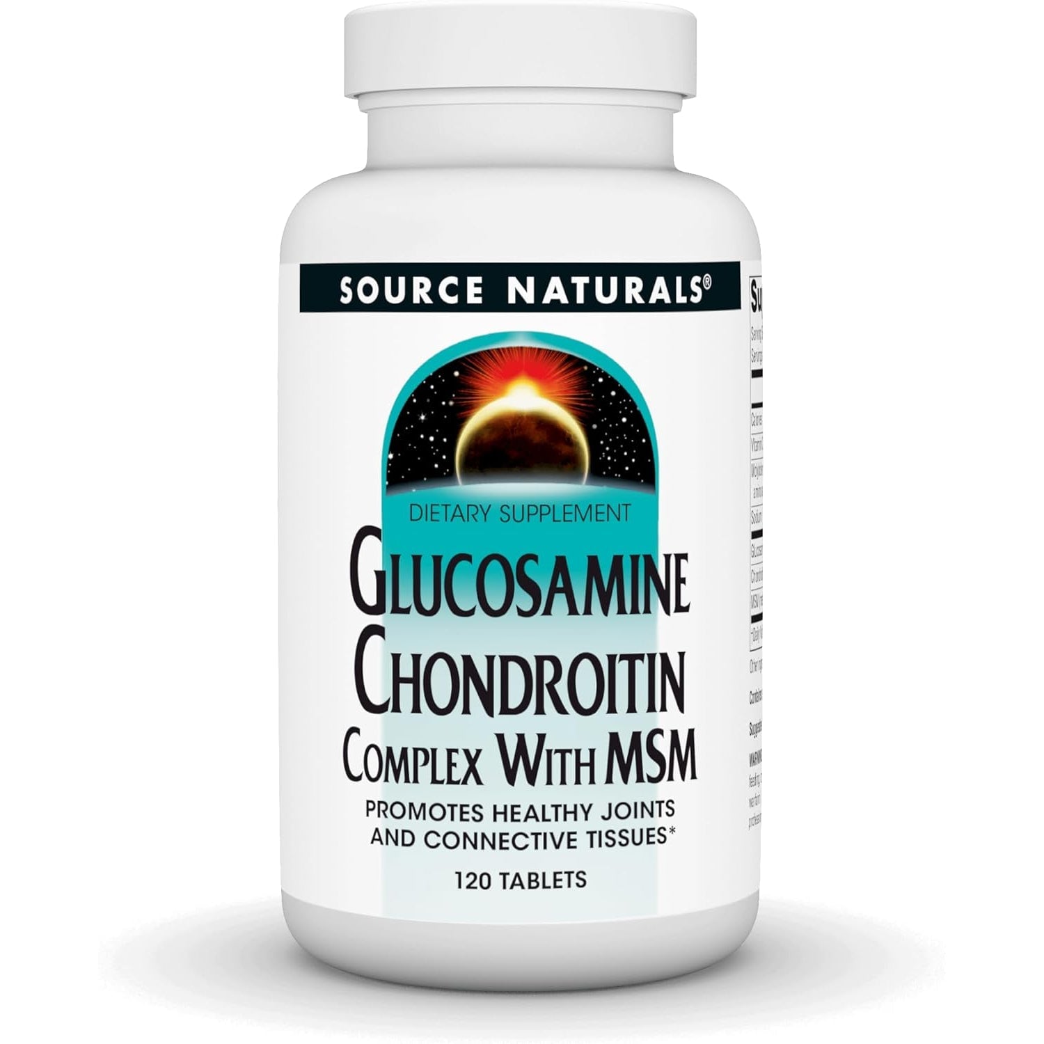 Source Naturals Glucosamine Chondroitin Complex with Msm - 120 Tablets