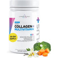 Livingood Daily Collagen Powder for Women and Men, Vanilla, Grass Fed Protein, Hydrolyzed Collagen Peptides with Vitamin C & Multi Vitamins for Hair, Skin, Nail & Gut Health, Gluten Free, 30 Servings