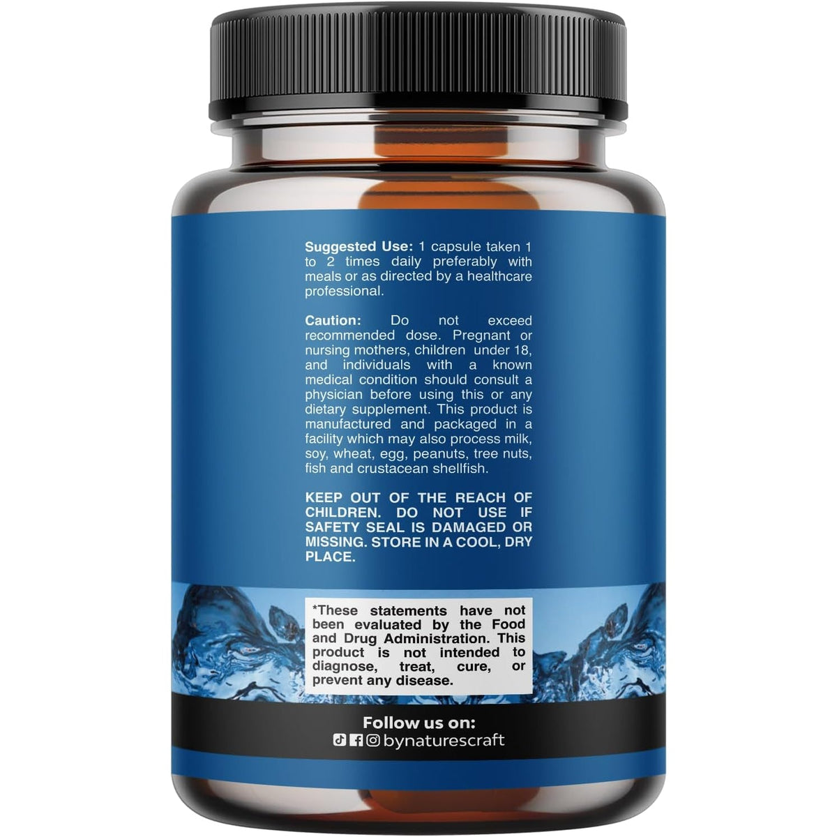 Water Away Herbal Diuretic Pills High Strength - Fluid Retention Supplement with Dandelion Leaf Extract & Green Tea for Bloating Relief for Women & Men - Capsules for Leg & Feet Swelling - 90 Count