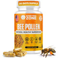 HONEYBEEZONE–100% Raw Bee Pollen Granules in 60 Veggie Capsules – High in Essential B-Complex for Metabolism & Energy - Gluten Free & Non-Gmo - Protein & Antioxidants – Immune Support & Vitality